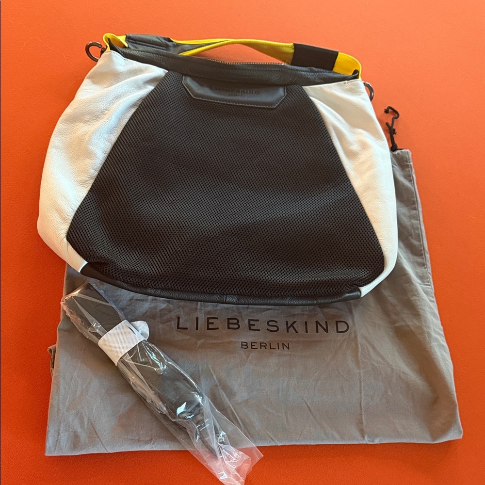 Liebeskind Berlin Black Mesh Bag and leather